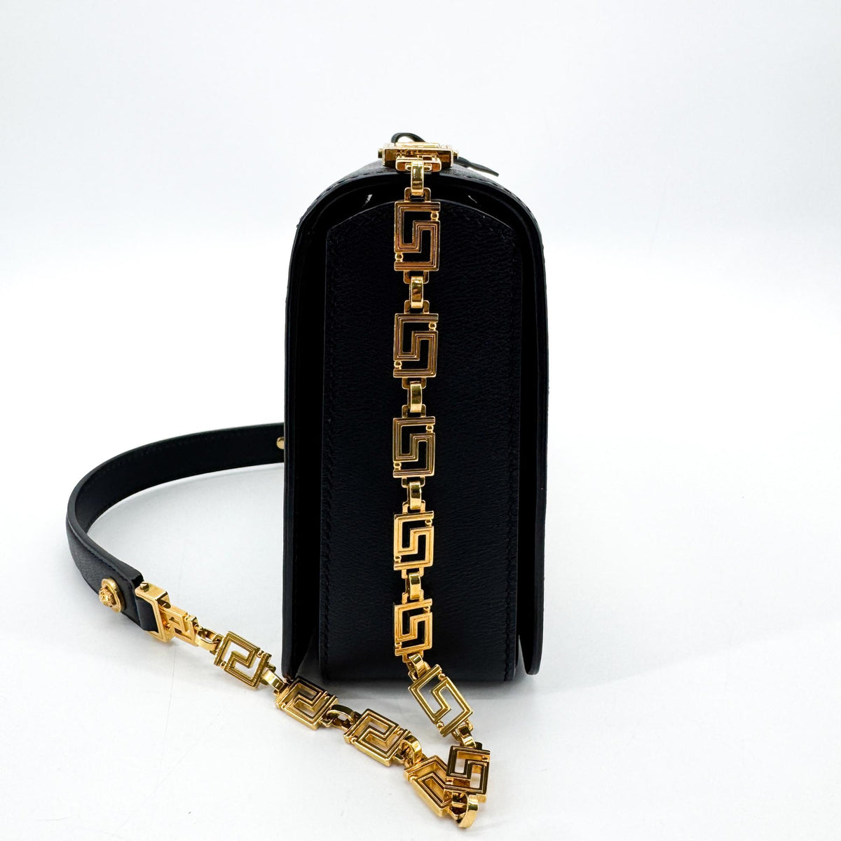 Versace Medallion Tribute Shoulder Bag Black