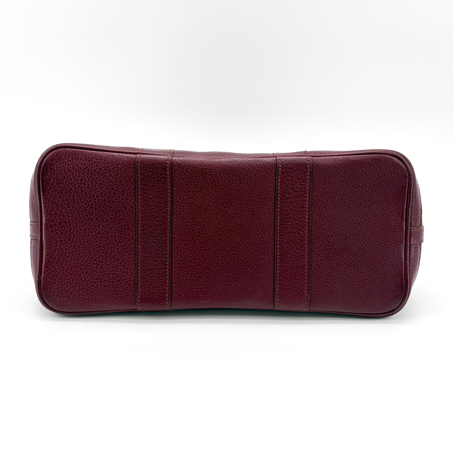 Hermès Garden Party 30 TPM Bordeaux Canvas Leather