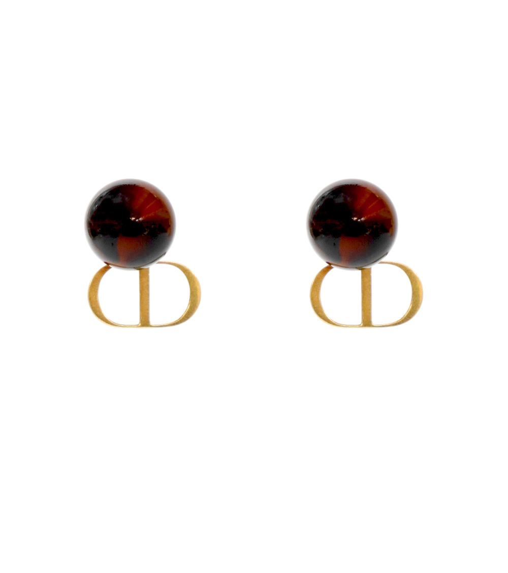 Dior Tribal Pearl Earrings