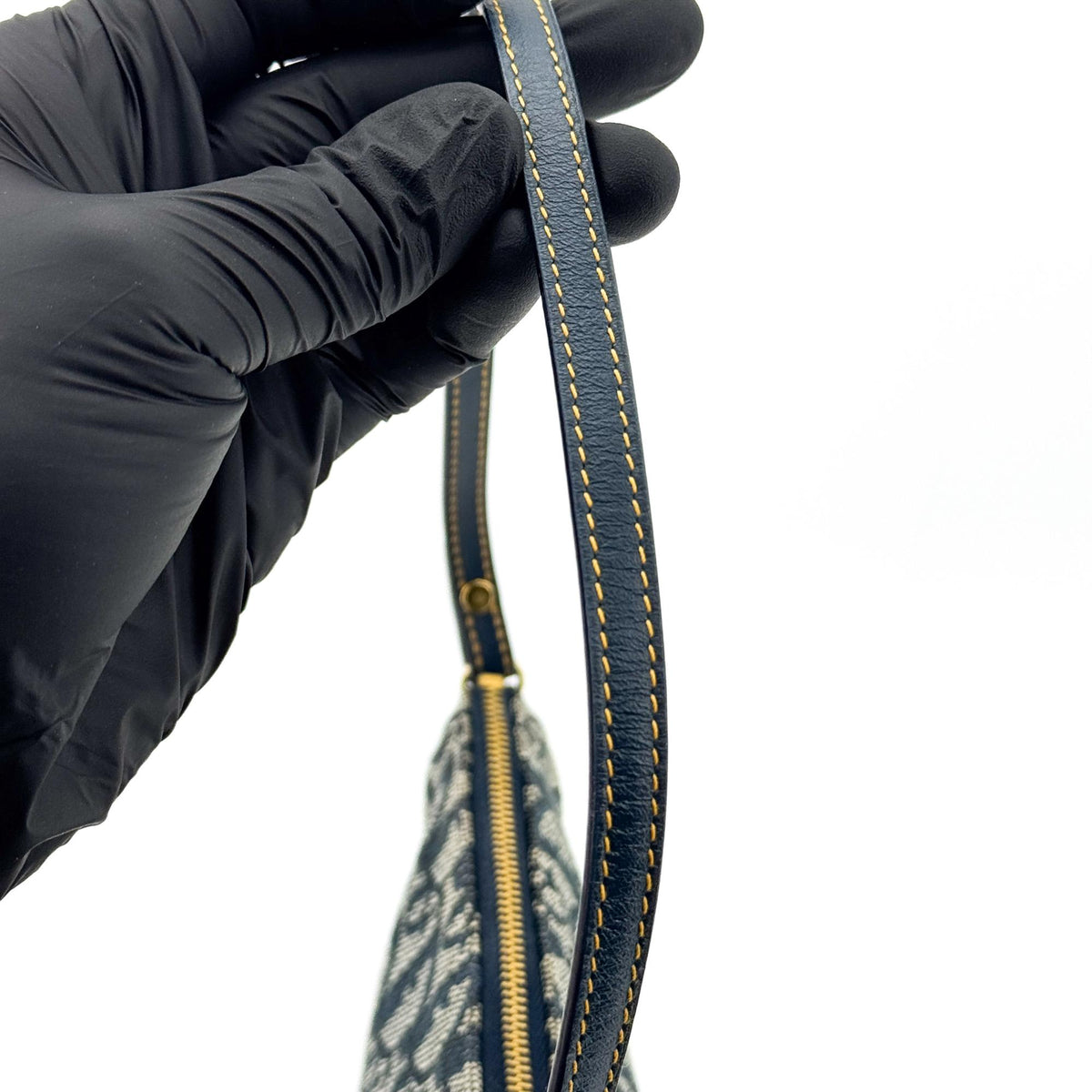 Dior Oblique Saddle Clutch Crossbody Bag Navy
