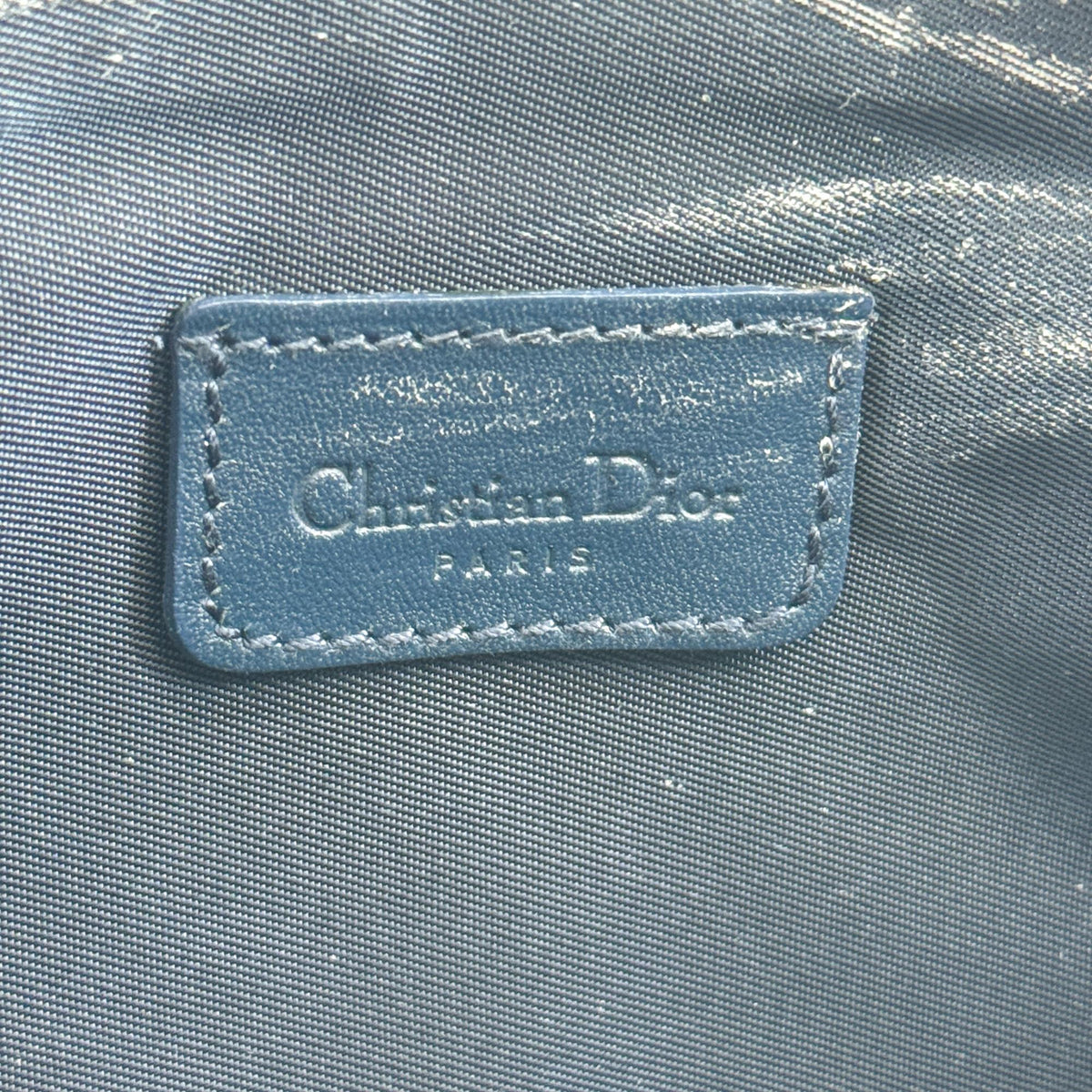 Dior Oblique Saddle Clutch Crossbody Bag Navy