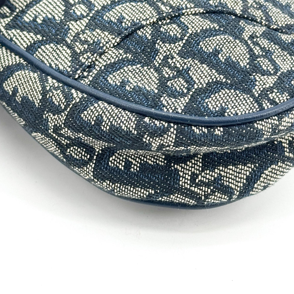 Dior Oblique Saddle Clutch Crossbody Bag Navy