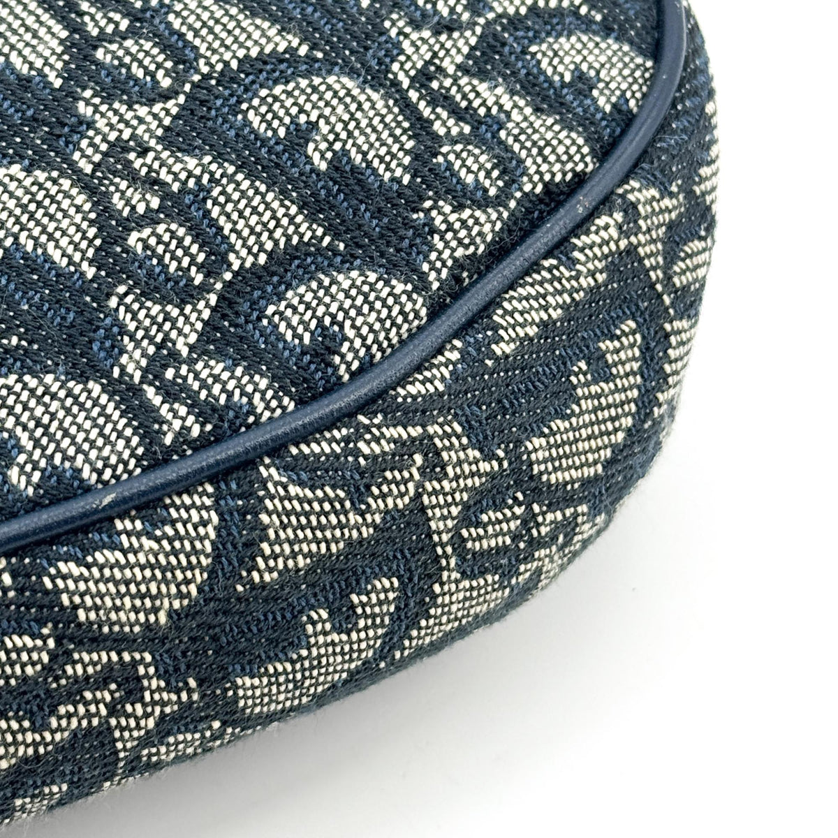 Dior Oblique Saddle Clutch Crossbody Bag Navy