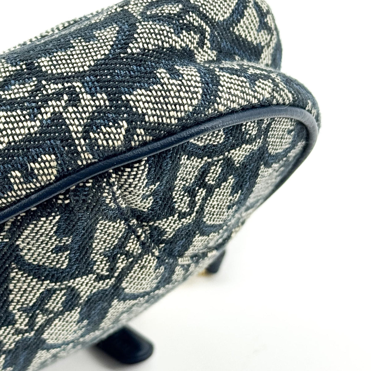 Dior Oblique Saddle Clutch Crossbody Bag Navy