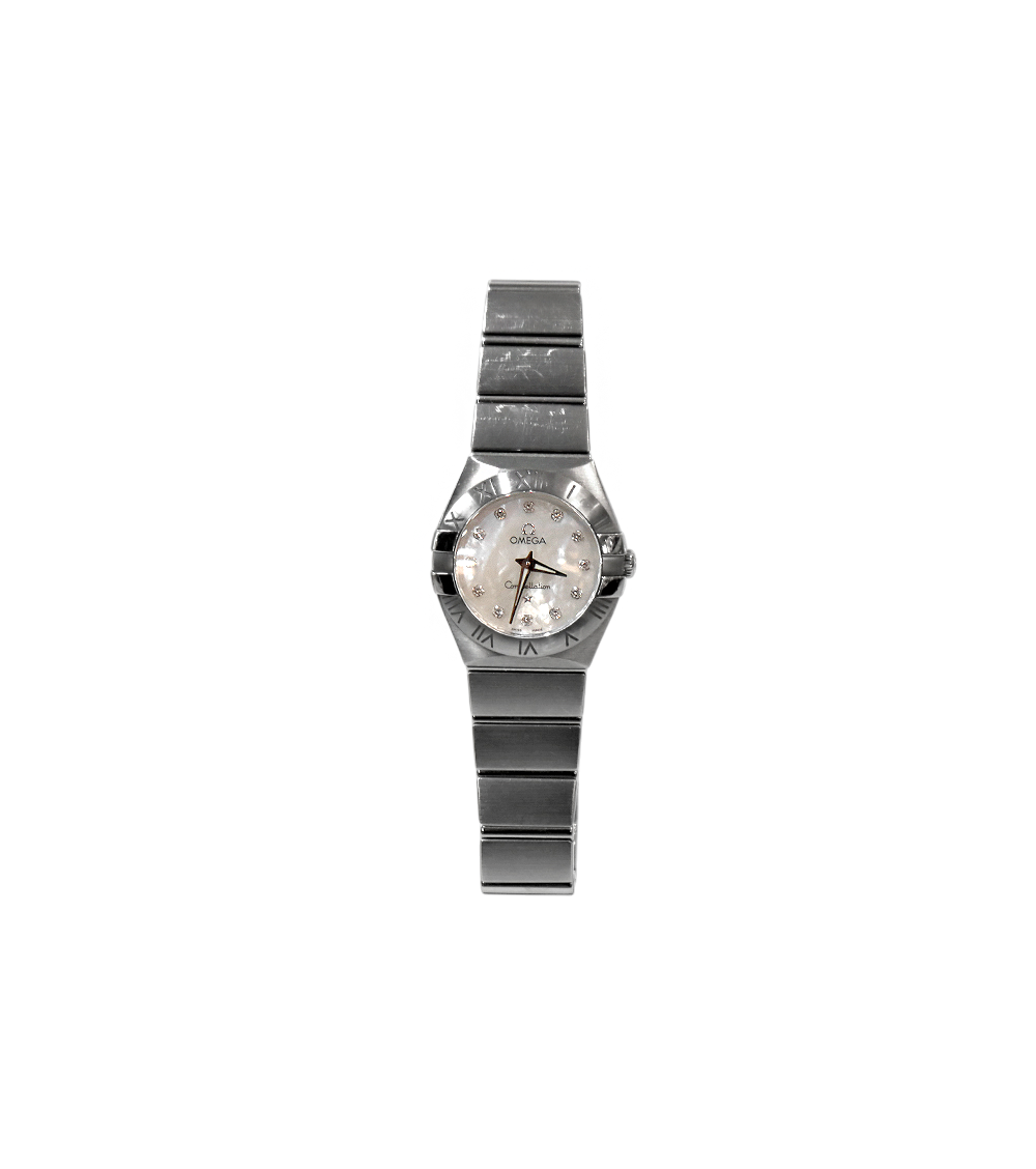 Omega 24mm Steel Diamond 12P Constellation Quartz Watch