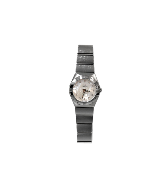 Omega 24mm Steel Diamond 12P Constellation Quartz Watch