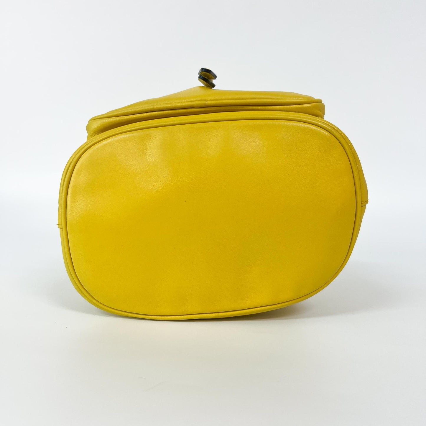 Prada Leather Duet Bucket Bag Yellow