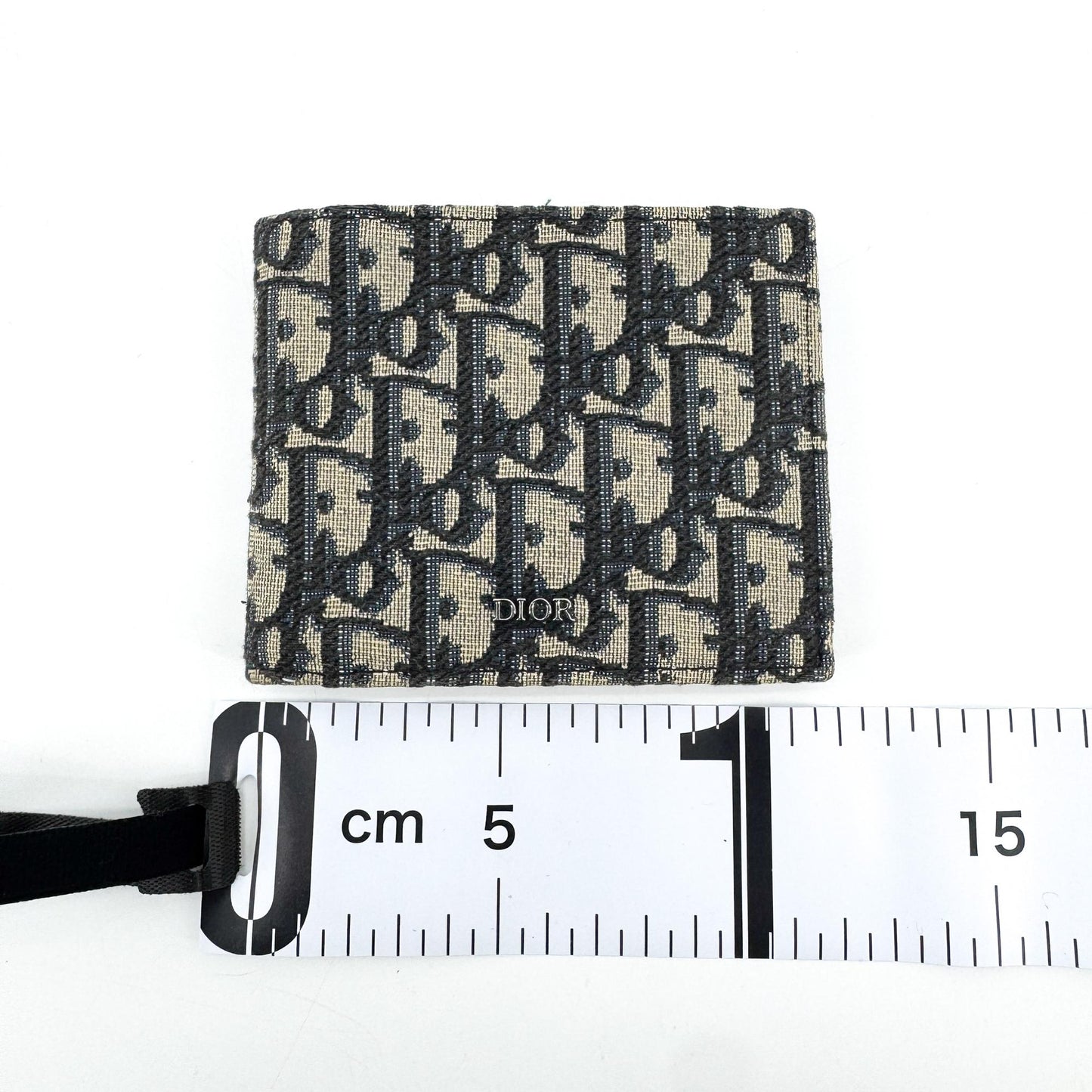 Dior Oblique Jacquard Wallet Beige Navy