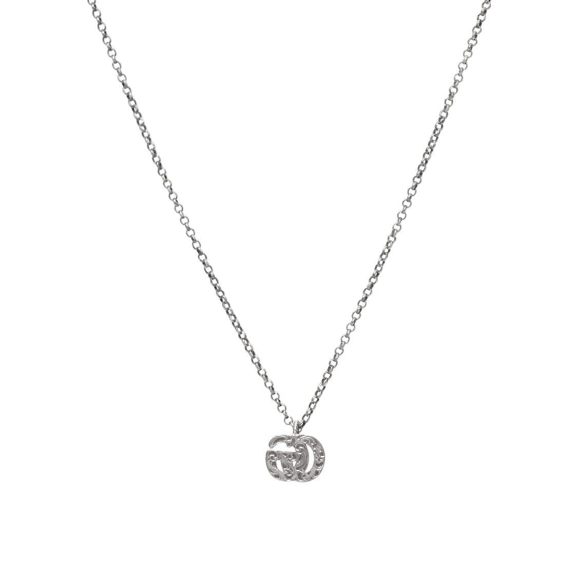 Gucci Double G Silver Necklace