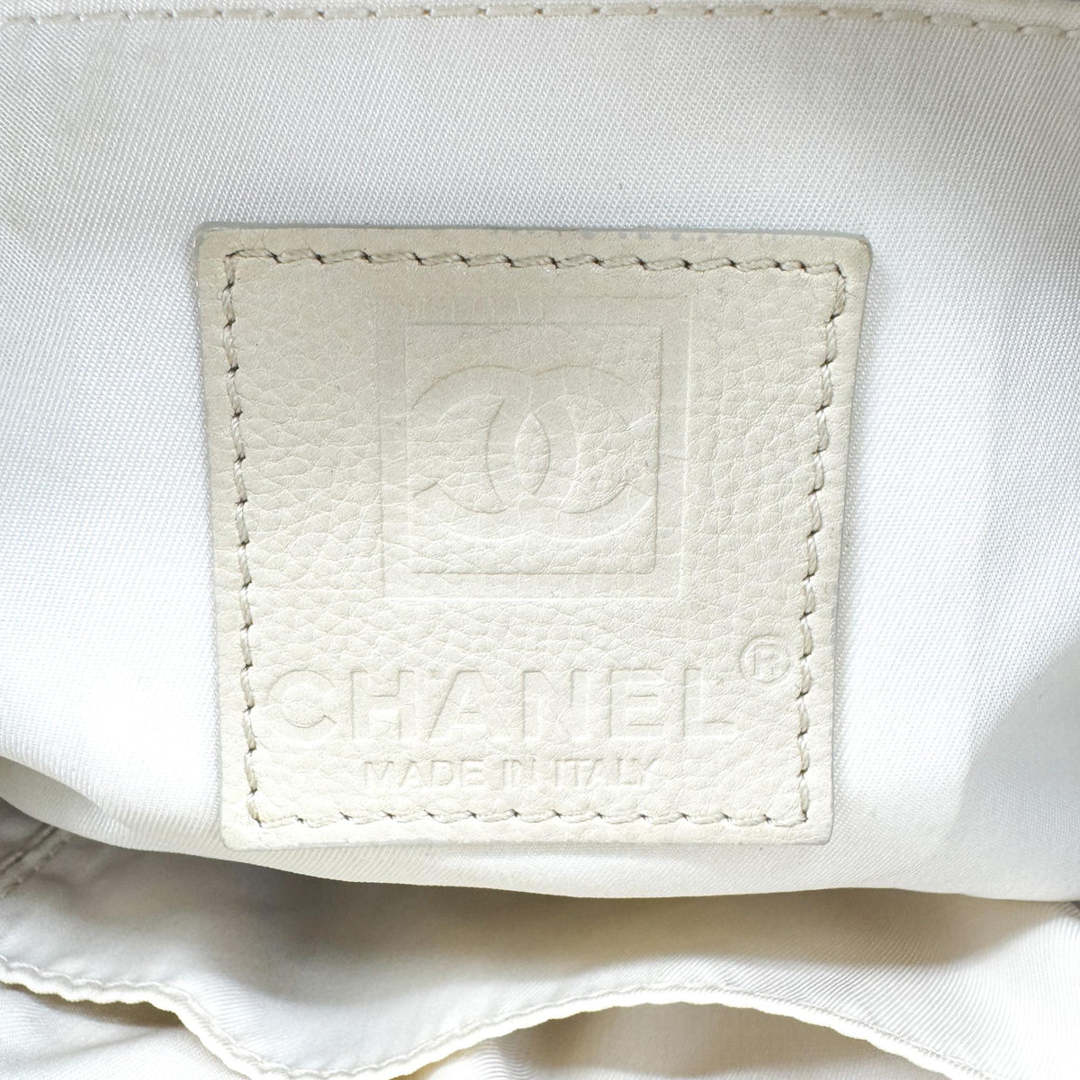 Chanel Quilted Double Pocket Lambskin Crossbody Bag Beige