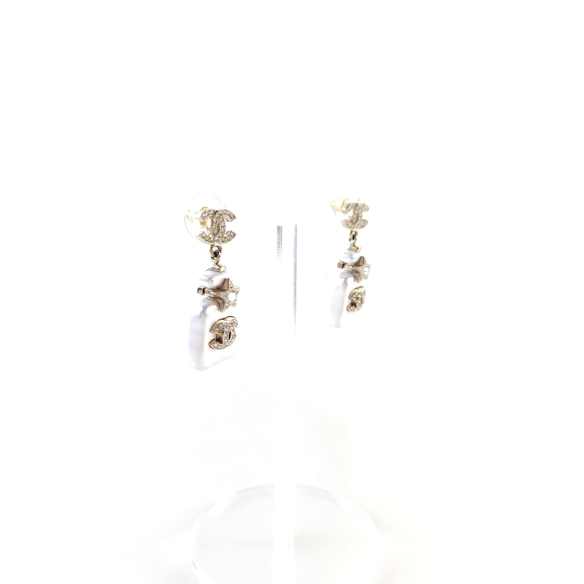 CC Bottle Pearl Earrings ABA840B