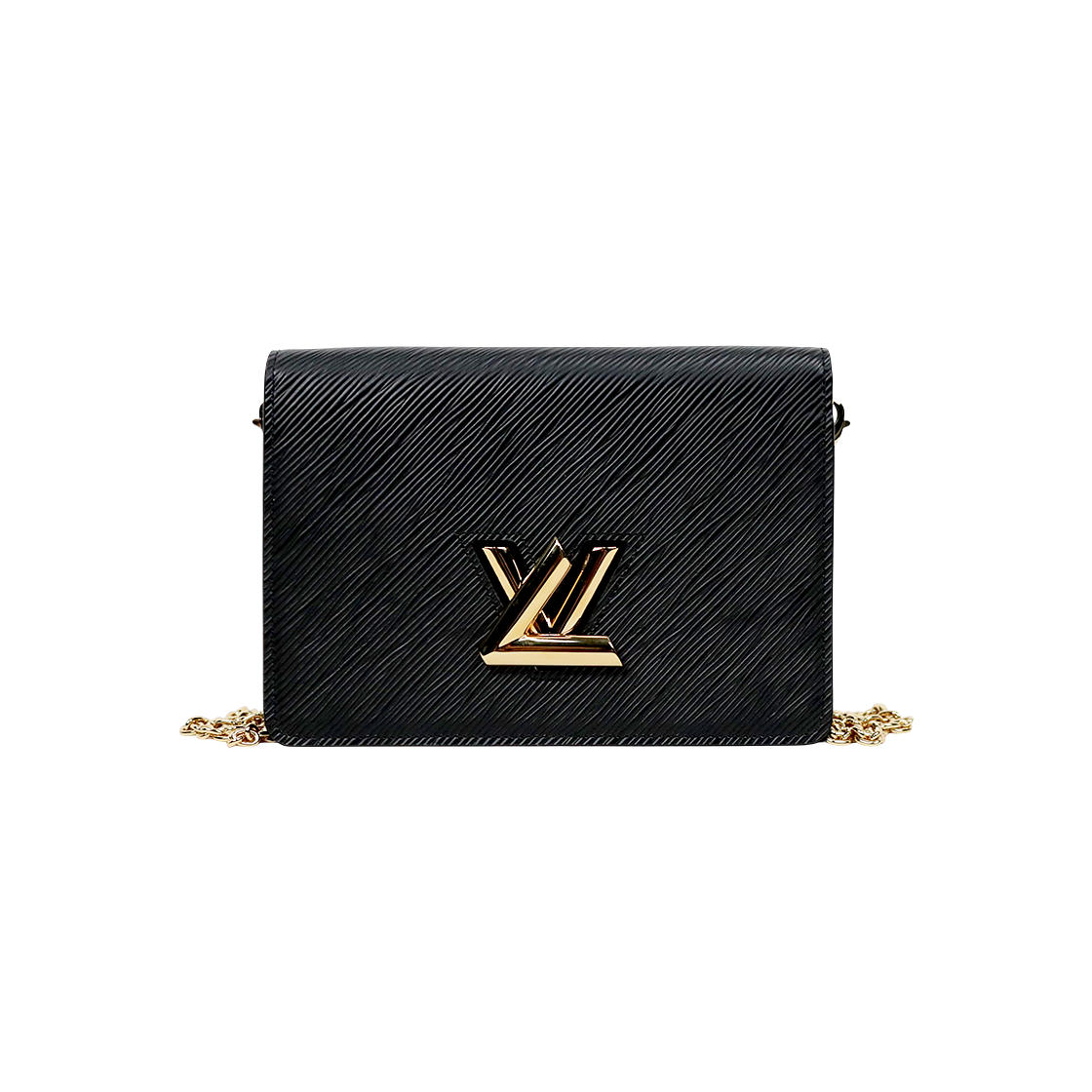 Louis Vuitton Black Epi Twist Belt Chain Crossbody Bag