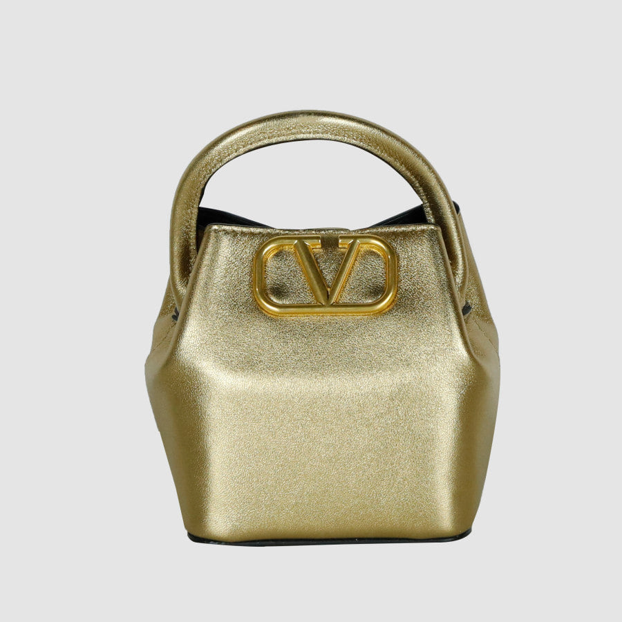 V logo micro tote bag