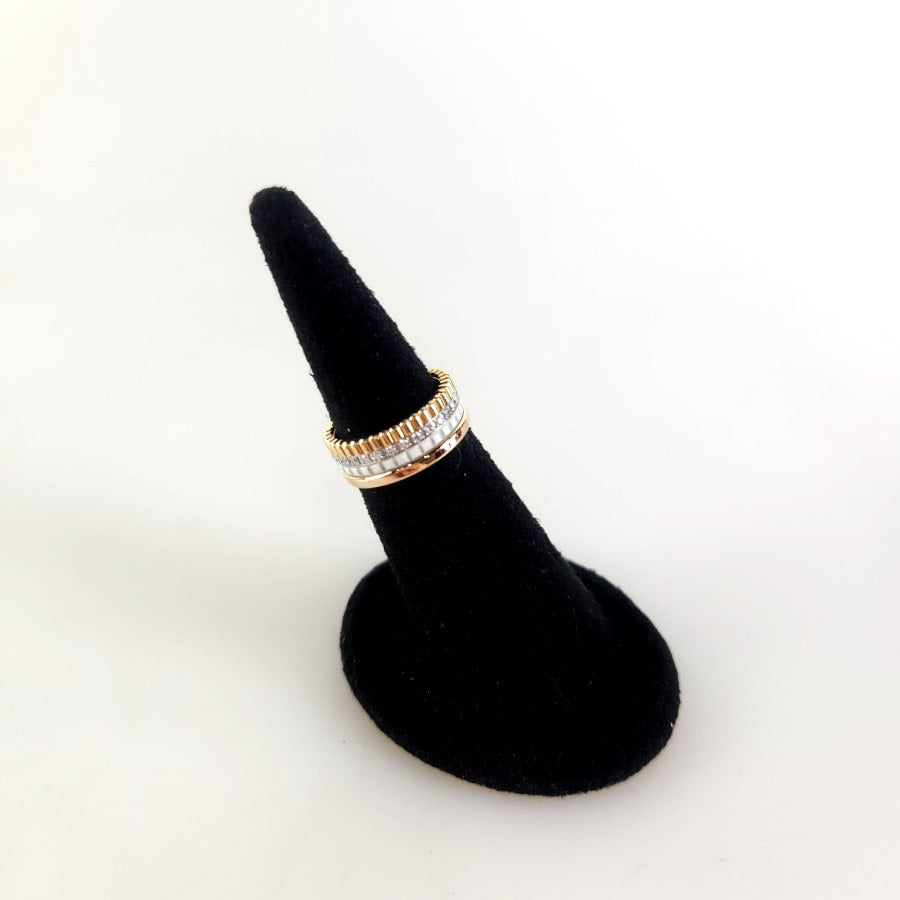 46 Quattro White Edition Diamond Small Ring