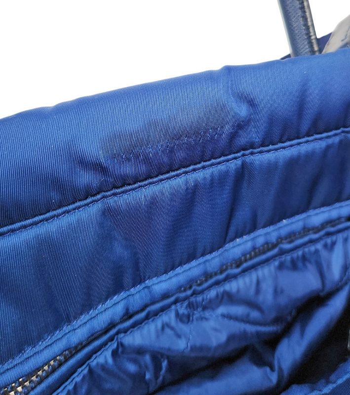 Prada Blue Quilted 2-Way Bag