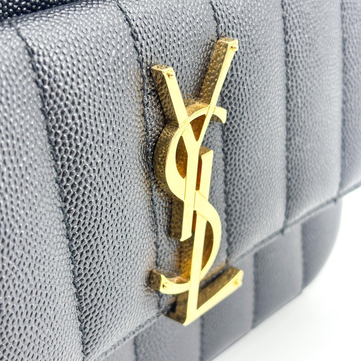 Saint Laurent Vicky Small Camera Bag Black Gold Hardware