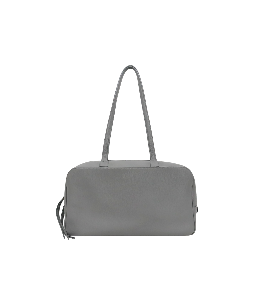 Balenciaga Gray Medium Carry Bowling Bag