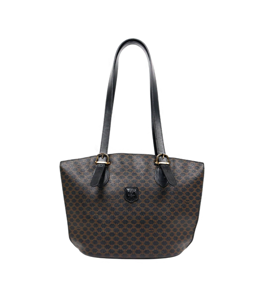 Celine Black Macadam Shoulder Bag