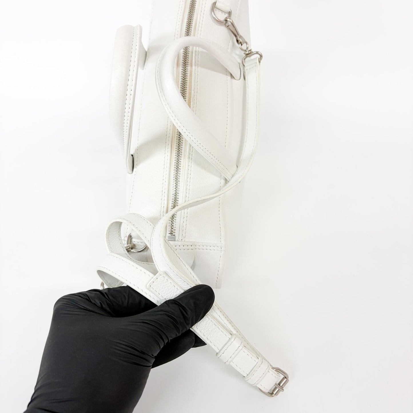 Balenciaga Triangle Duffle S White