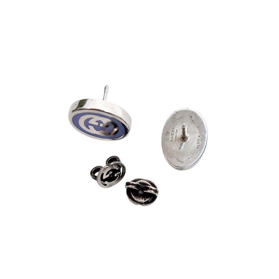Gucci Interlocking G Enamel Earrings