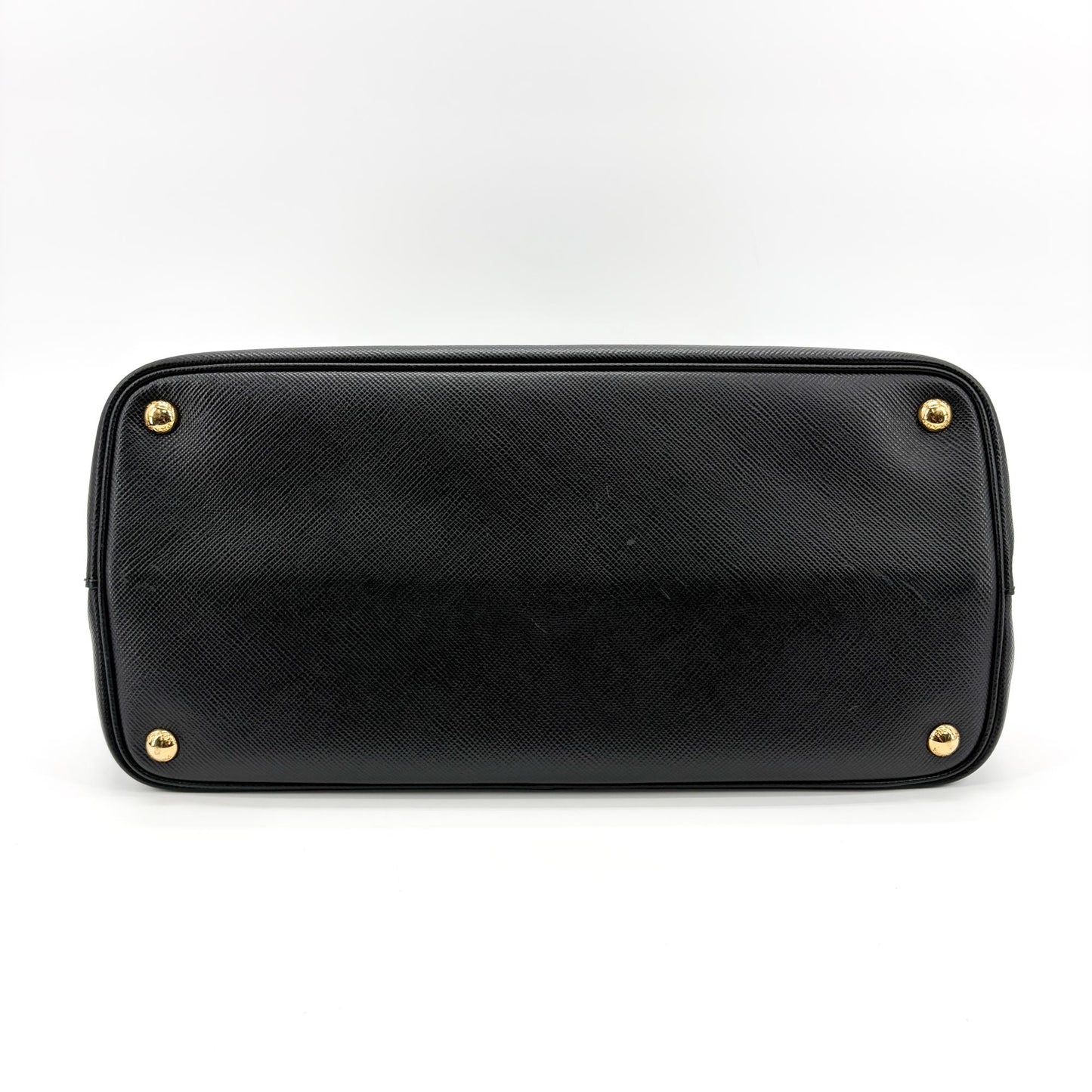 Prada Saffiano Cure Double Bag Medium Black/Red