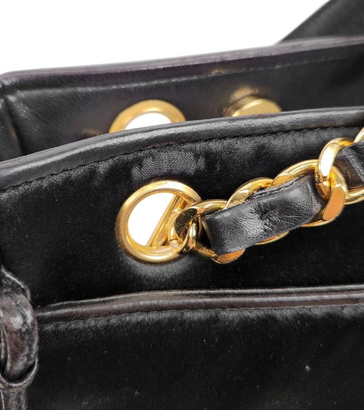 Chanel Black Big CC Chain Shoulder Bag