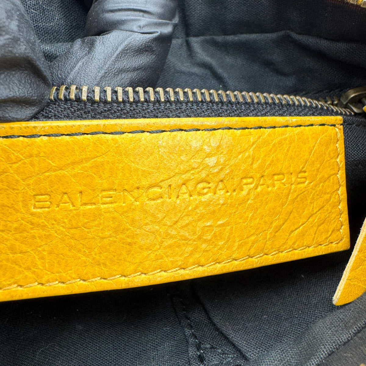 Balenciaga Classic Hip Crossbody Bag Mustard Yellow