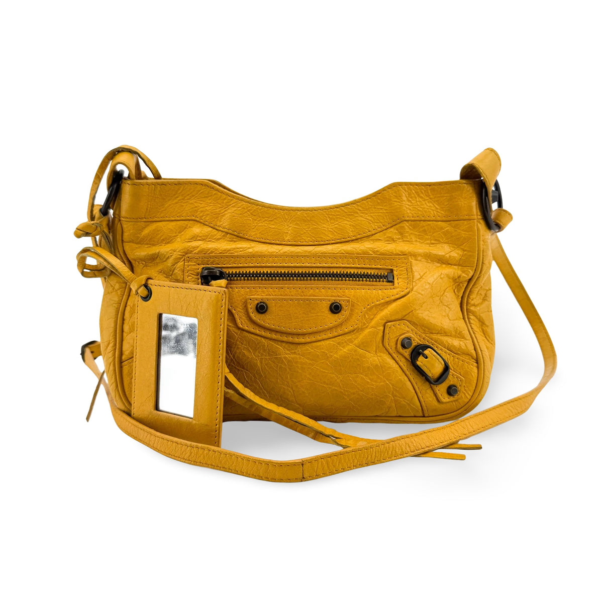 Balenciaga Classic Hip Crossbody Bag Mustard Yellow