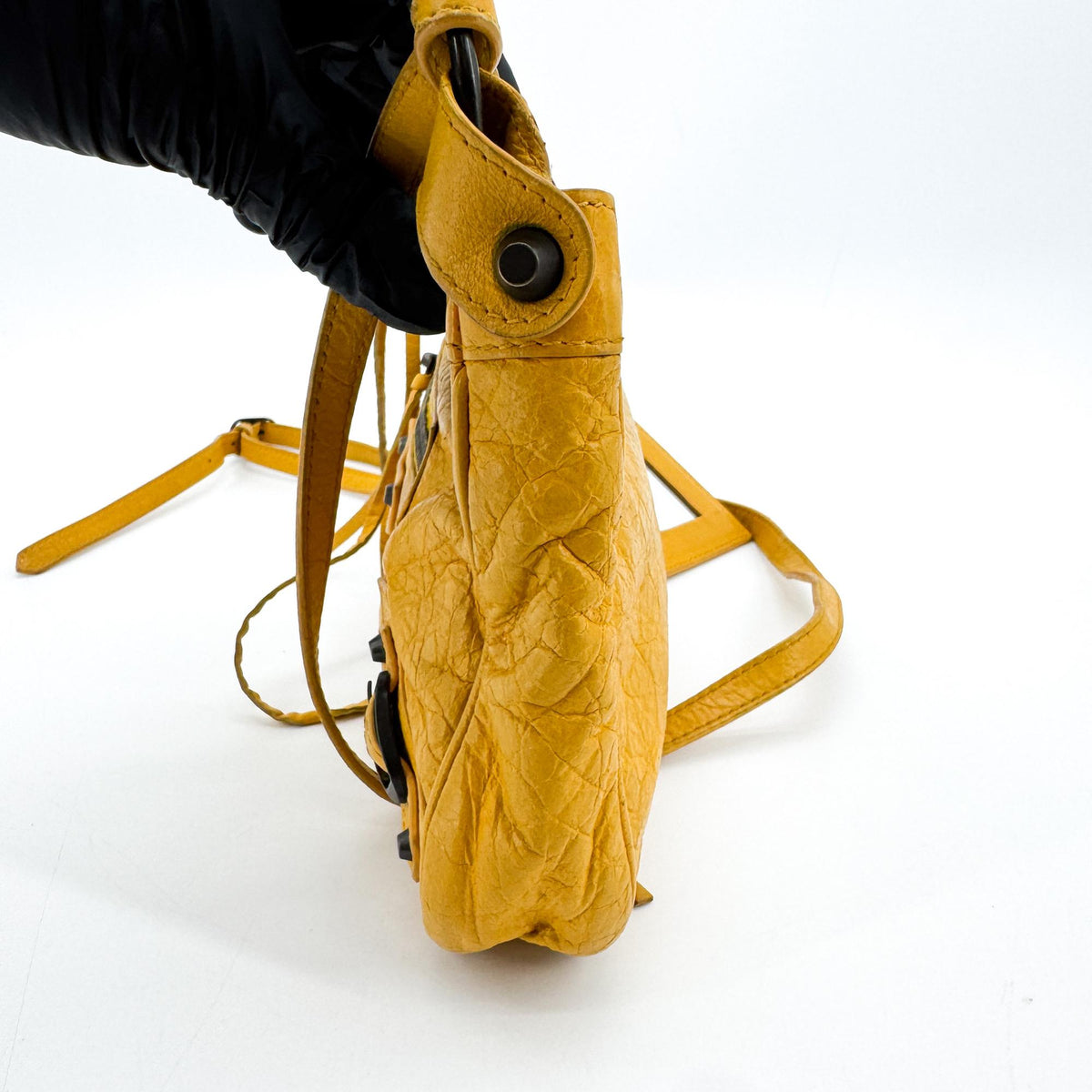 Balenciaga Classic Hip Crossbody Bag Mustard Yellow