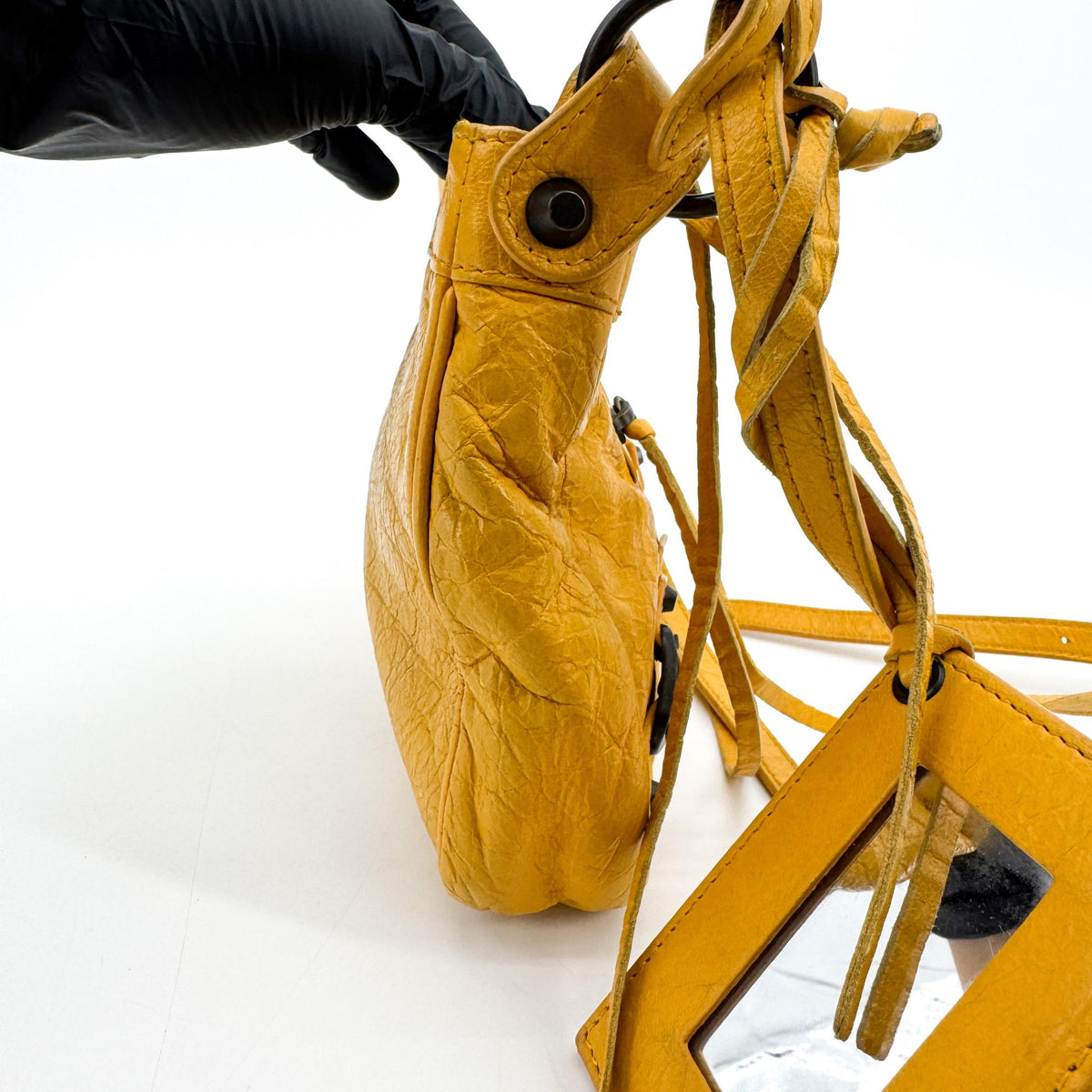 Balenciaga Classic Hip Crossbody Bag Mustard Yellow