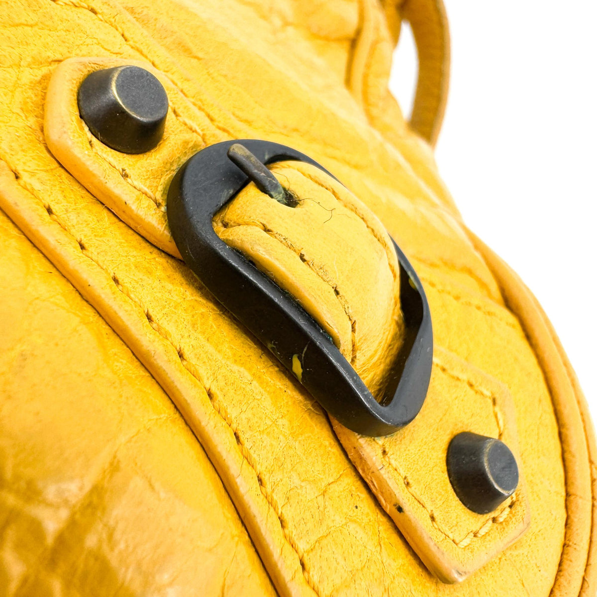 Balenciaga Classic Hip Crossbody Bag Mustard Yellow
