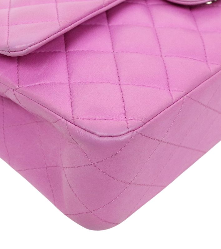Chanel Purple Medium Lambskin Classic Double-Flap Bag