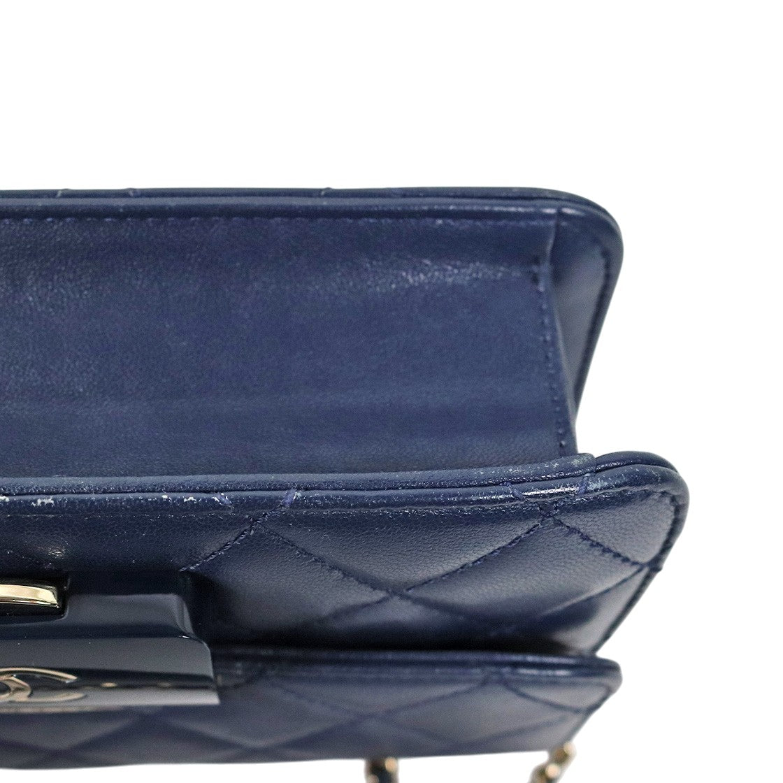 Chanel Navy Beauty Lock Chain Shoulder Bag