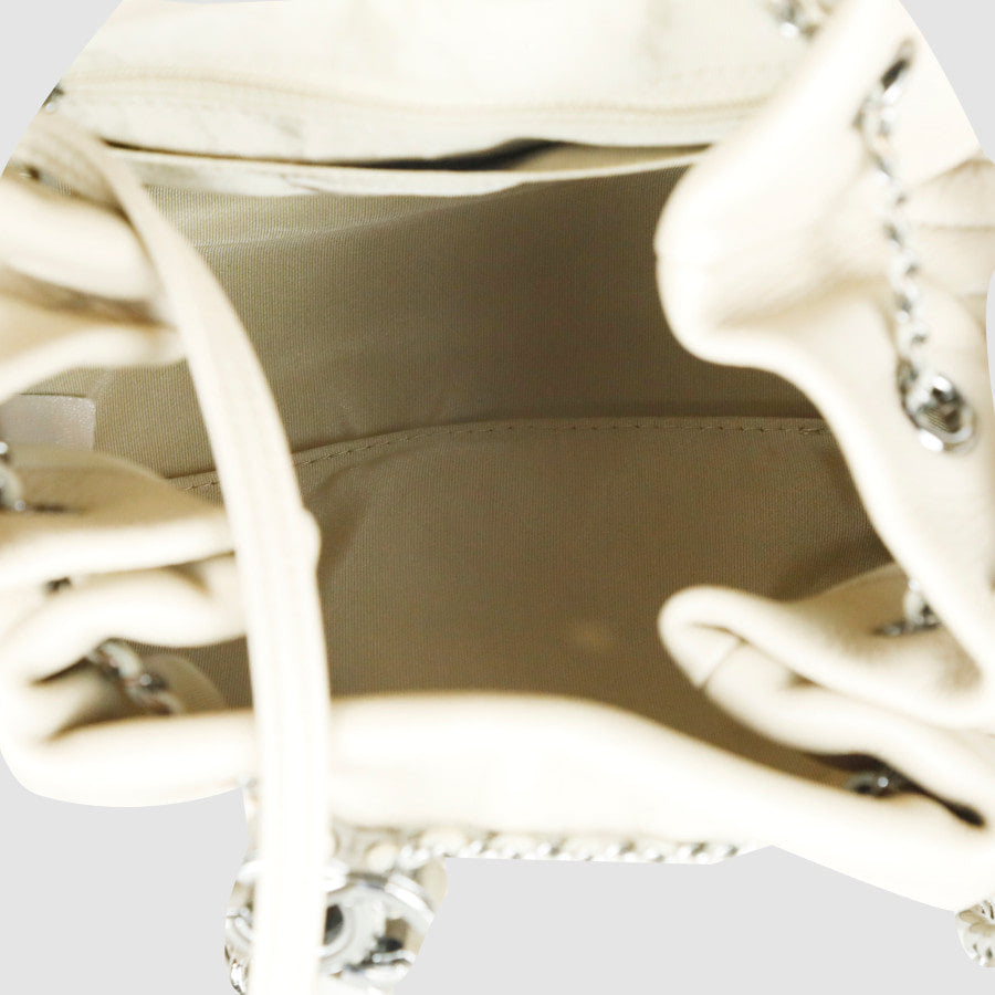 Chevron Drawstring Bucket Bag Shoulder Bag