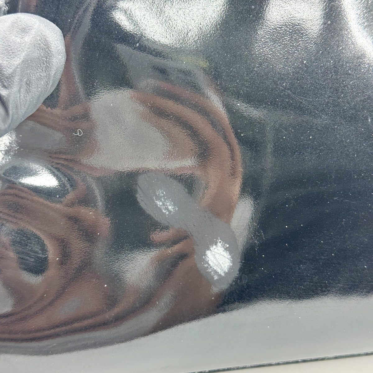 Chanel patent leather frame bag