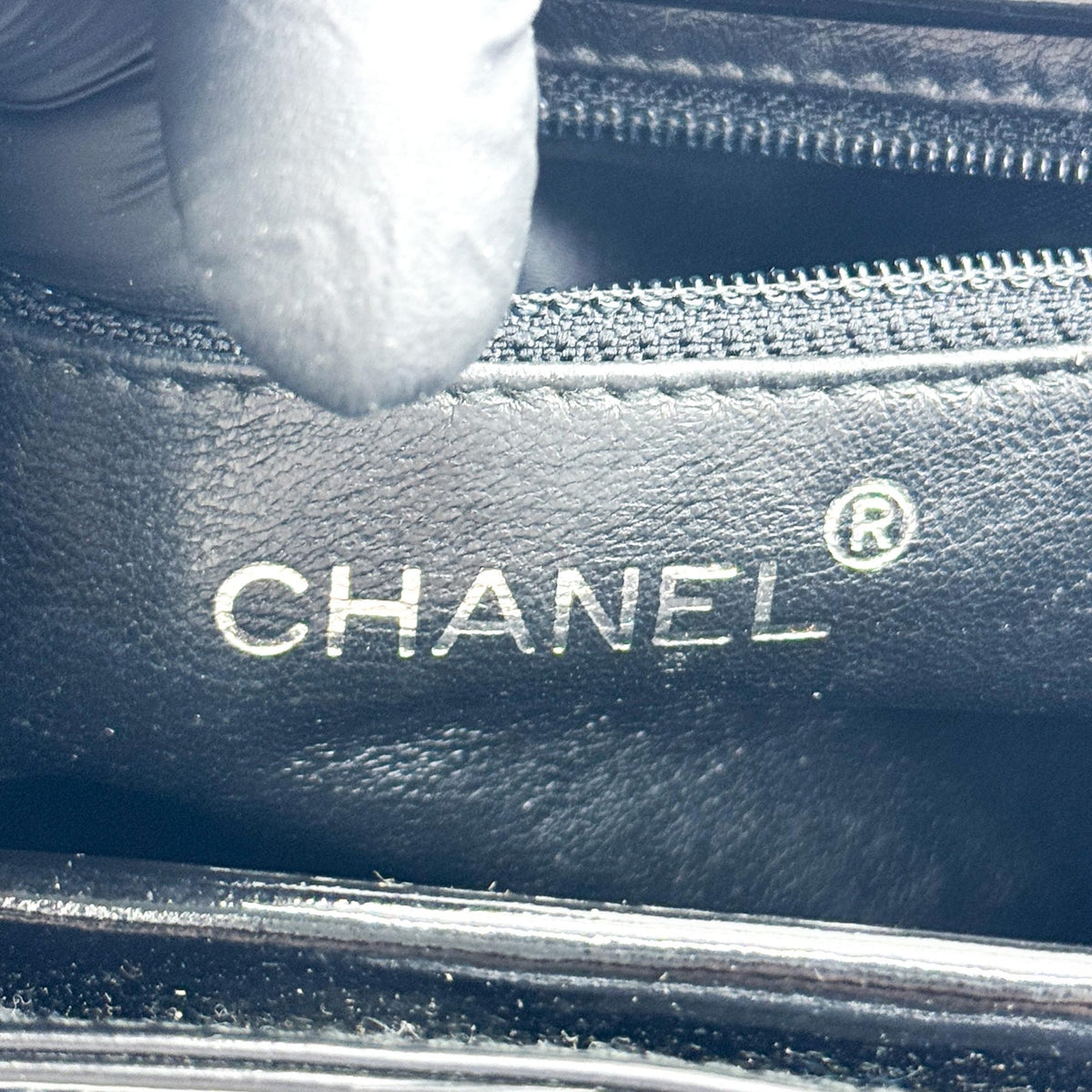Chanel patent leather frame bag