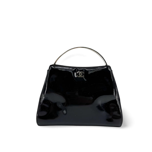 Chanel patent leather frame bag