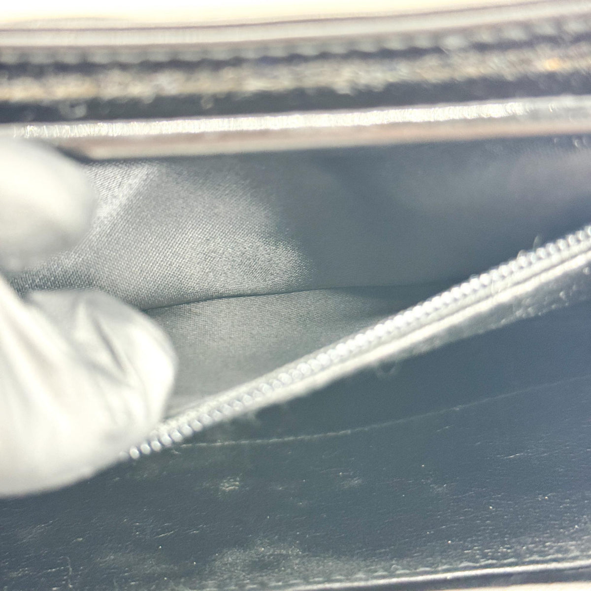 Chanel patent leather frame bag