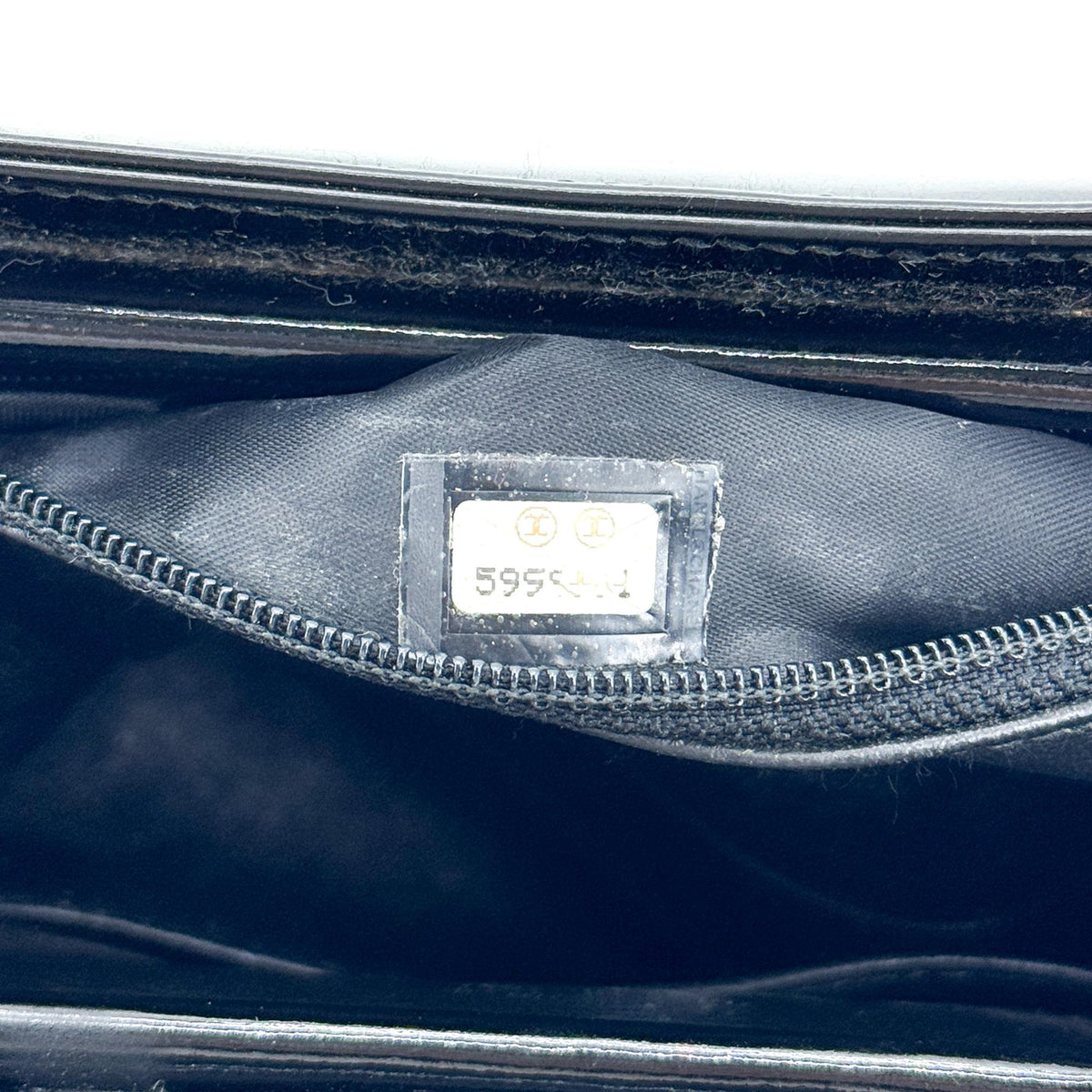 Chanel patent leather frame bag