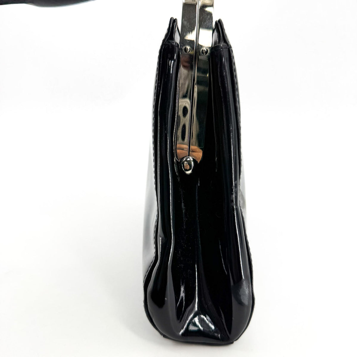 Chanel patent leather frame bag