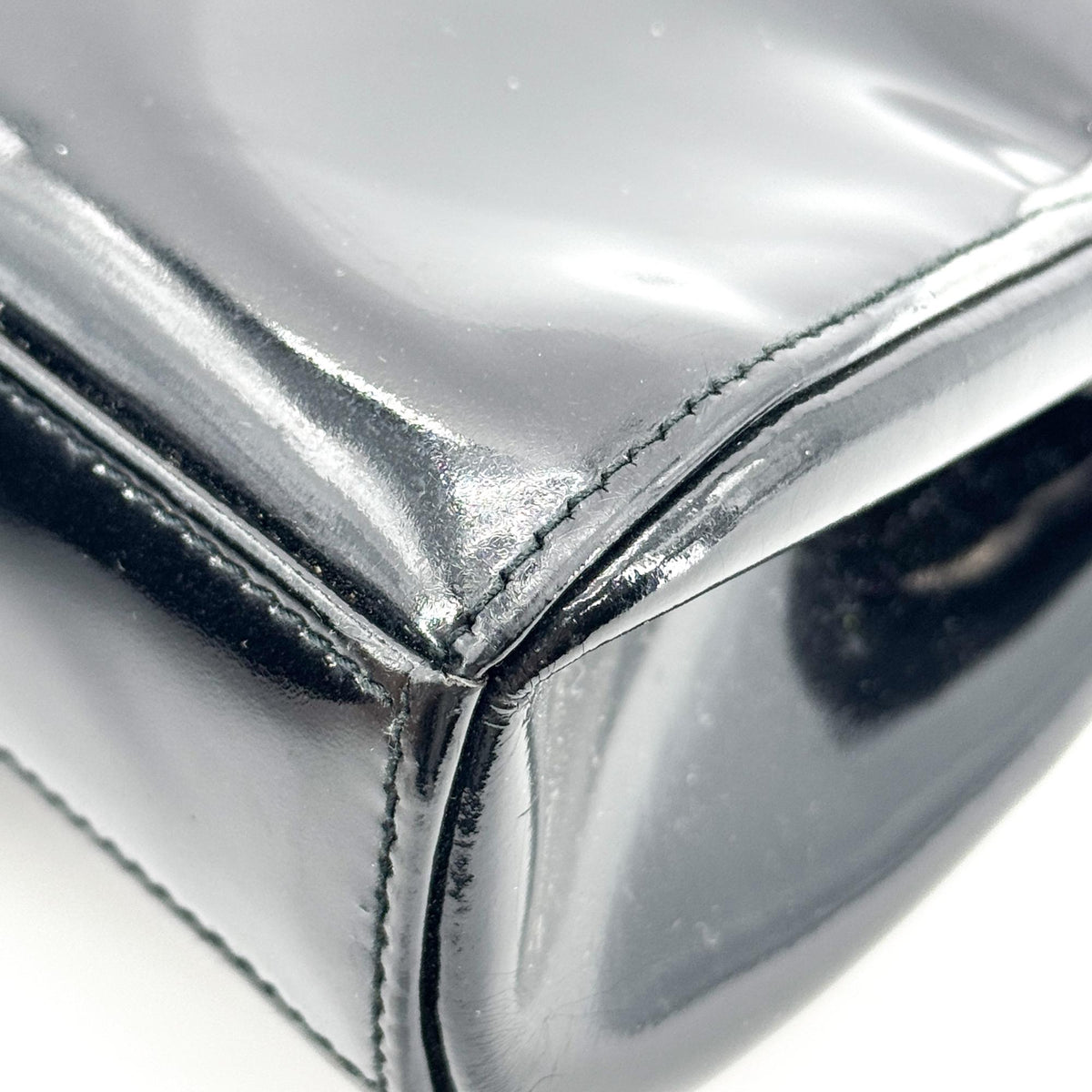 Chanel patent leather frame bag