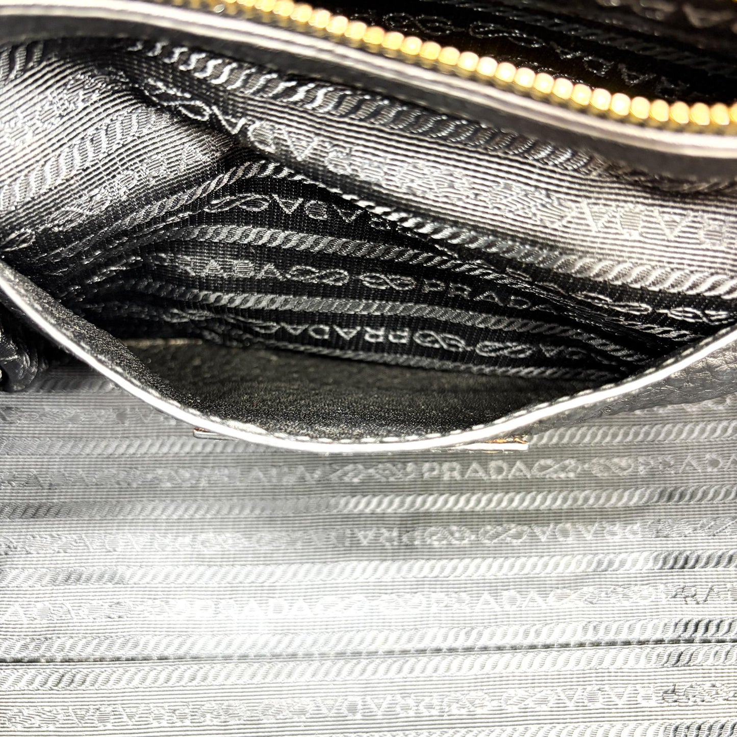 Prada Vitello Phoenix Tote Bag Black