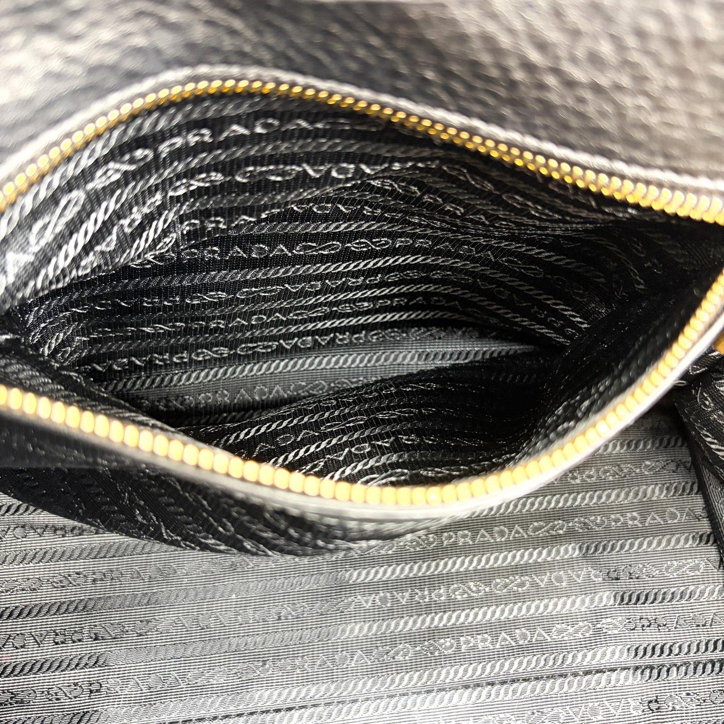 Prada Vitello Phoenix Tote Bag Black
