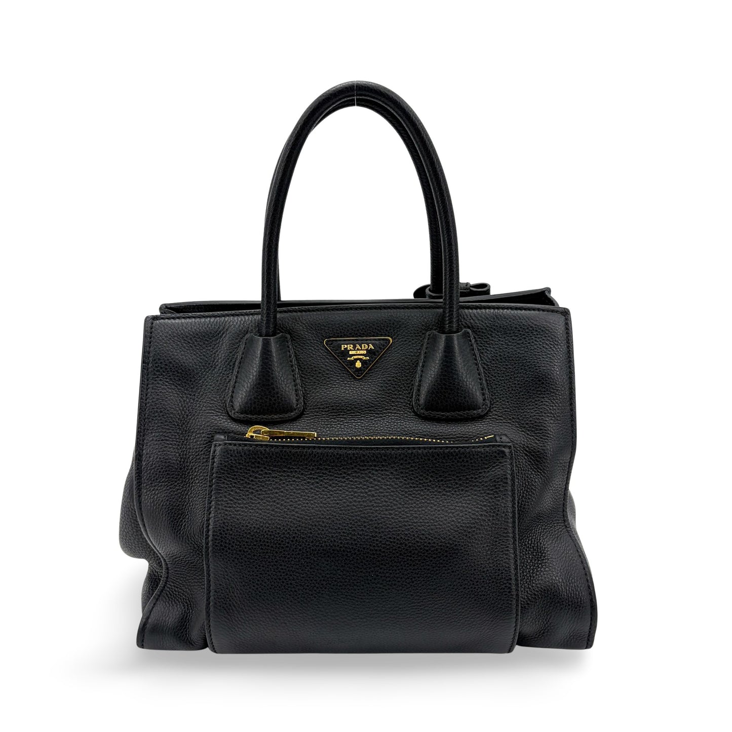 Prada Vitello Phoenix Tote Bag Black