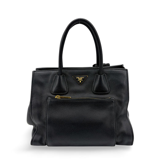 Prada Vitello Phoenix Tote Bag Black