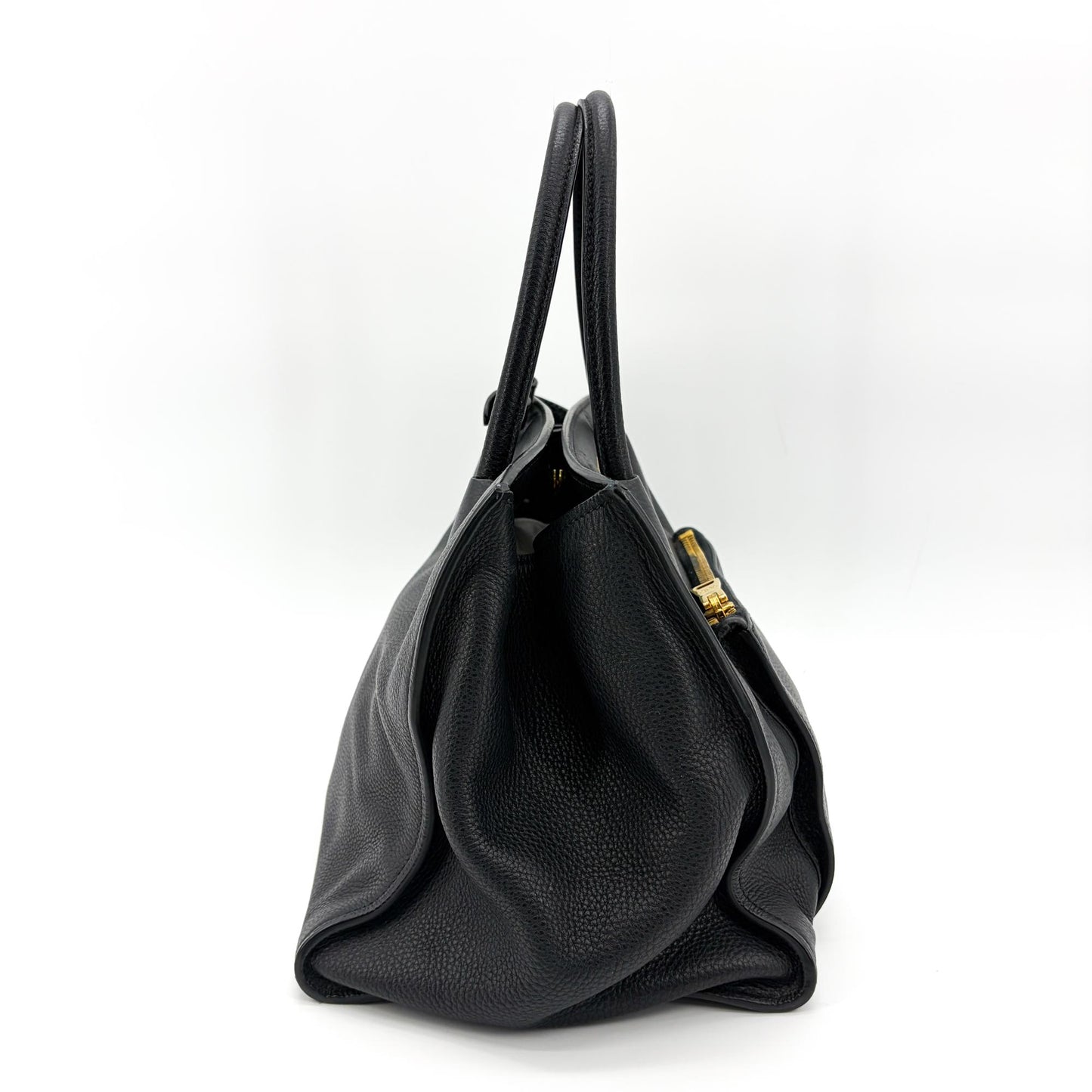 Prada Vitello Phoenix Tote Bag Black
