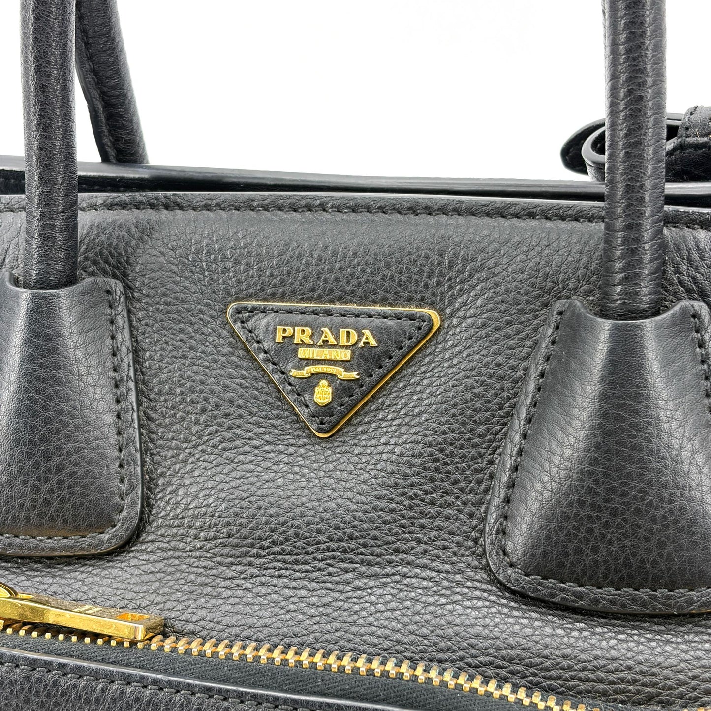Prada Vitello Phoenix Tote Bag Black