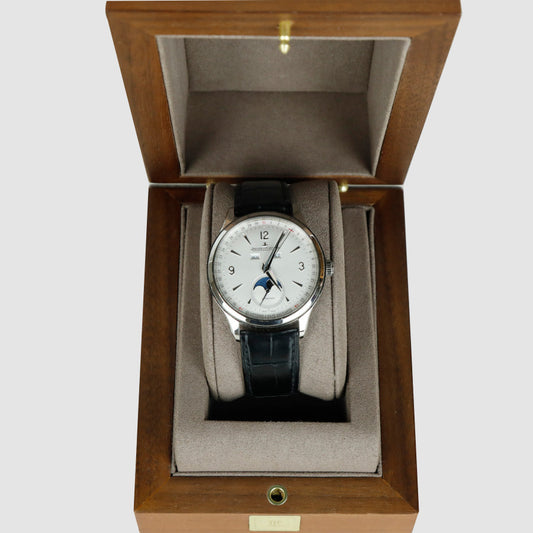 40 Jaeger-LeCoultre Calendar Master Control Moonphase Leather Watch