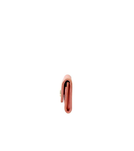Chanel Pink Caviar Skin Boy Card Wallet