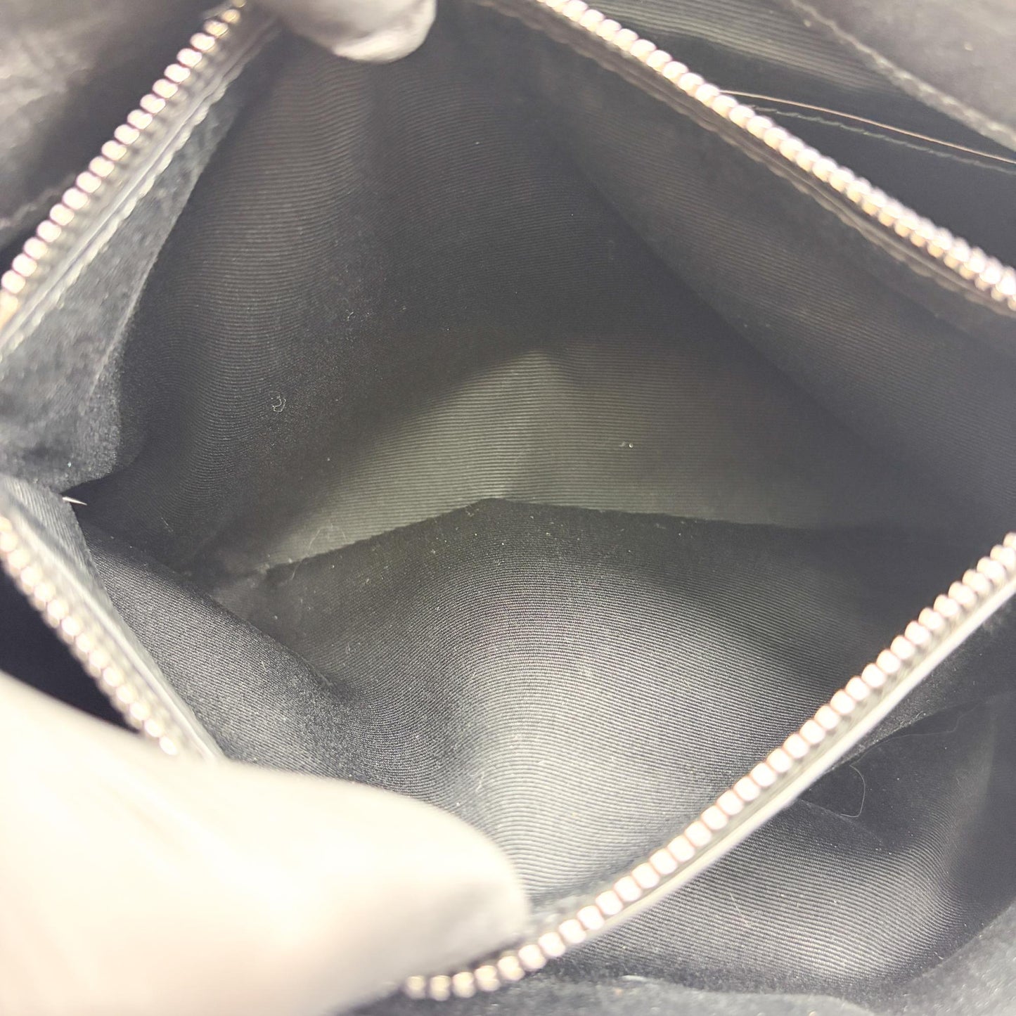 Saint Laurent Medium Nikki Croco Embossed Shoulder Bag Black